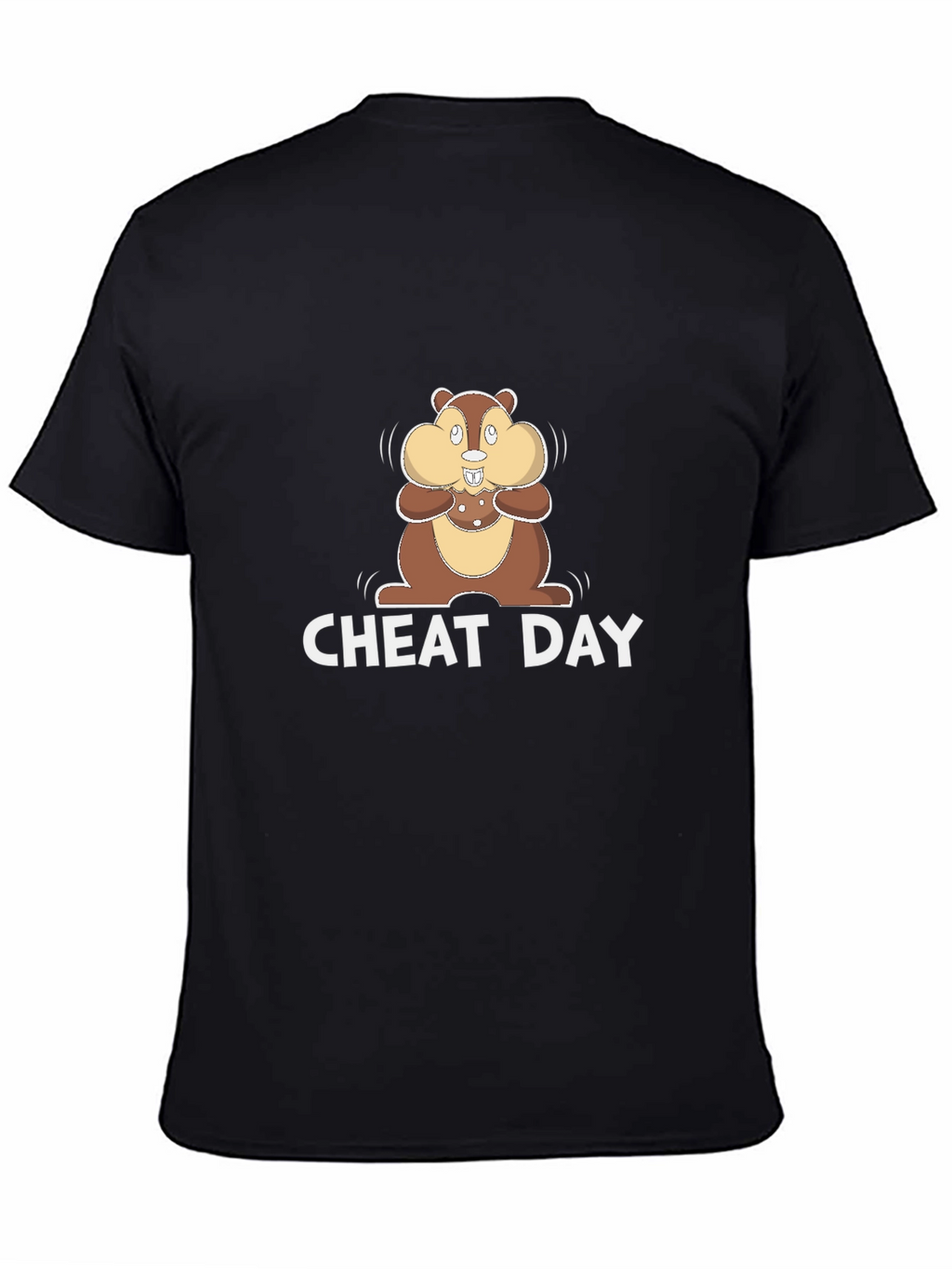 Cheat Day T-Shirt with Cartoon Chipmunk