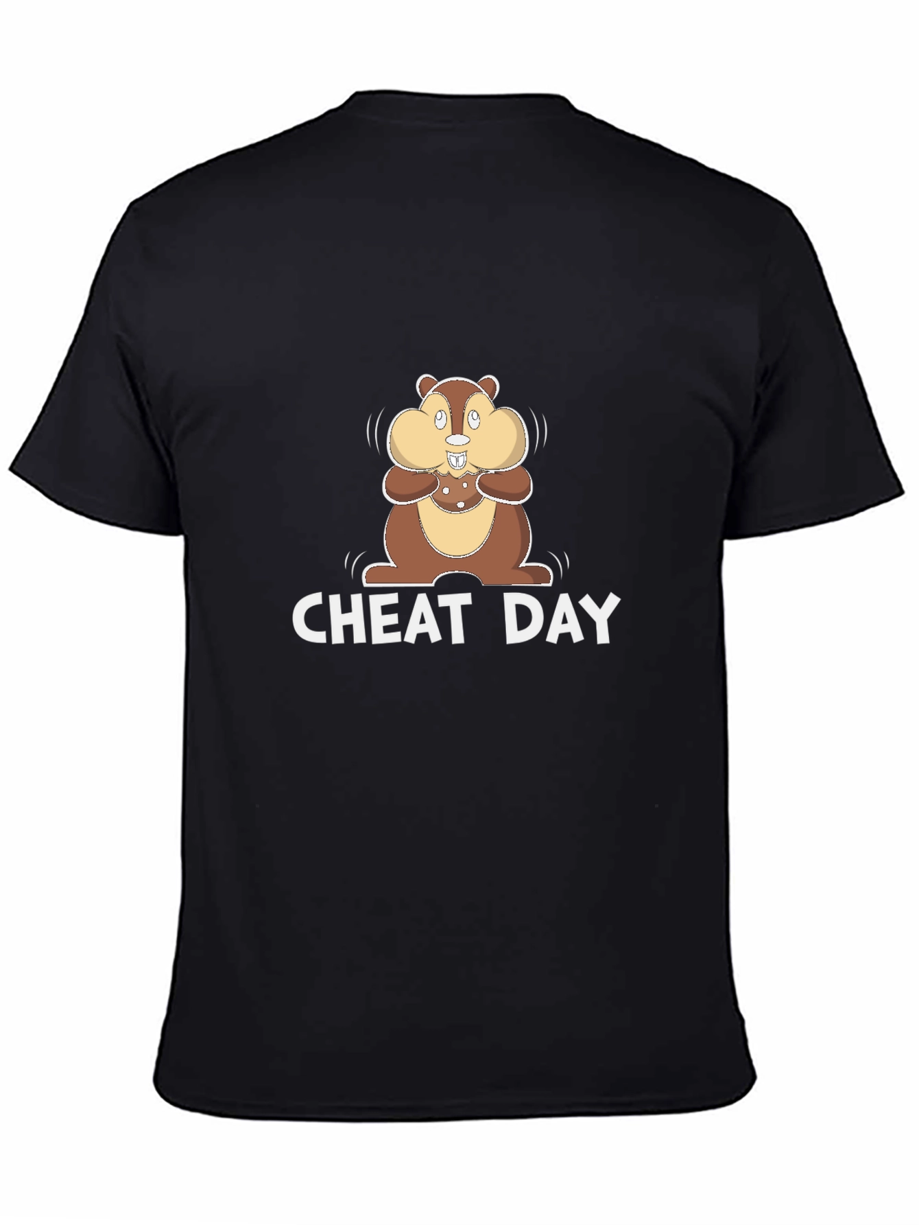 Cheat Day T-Shirt with Cartoon Chipmunk