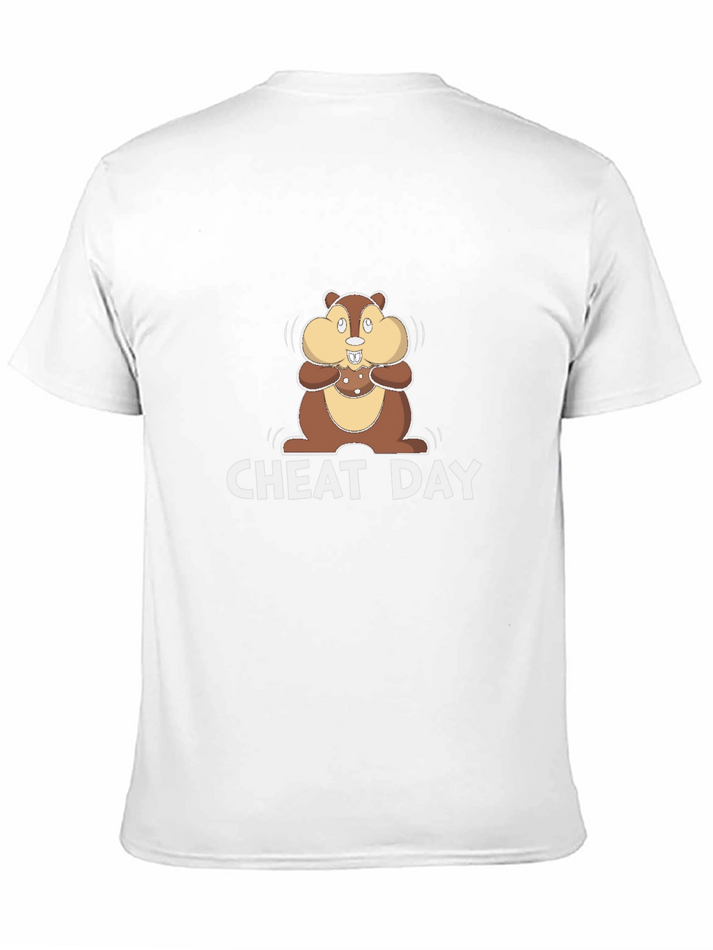 Cheat Day T-Shirt with Cartoon Chipmunk