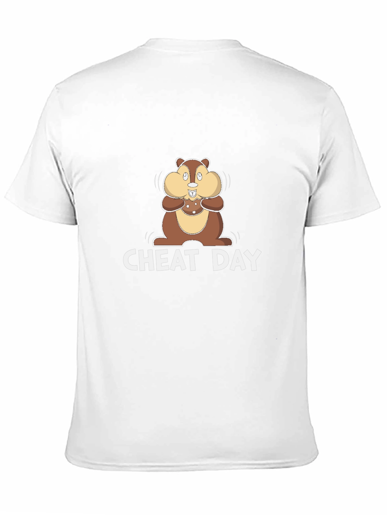 Cheat Day T-Shirt with Cartoon Chipmunk