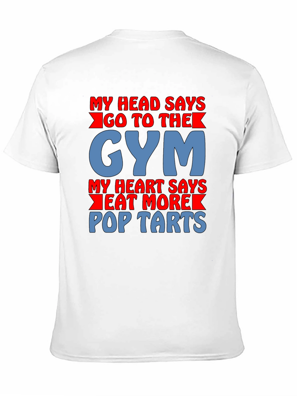 Funny Gym vs Pop-Tarts Graphic T-Shirt