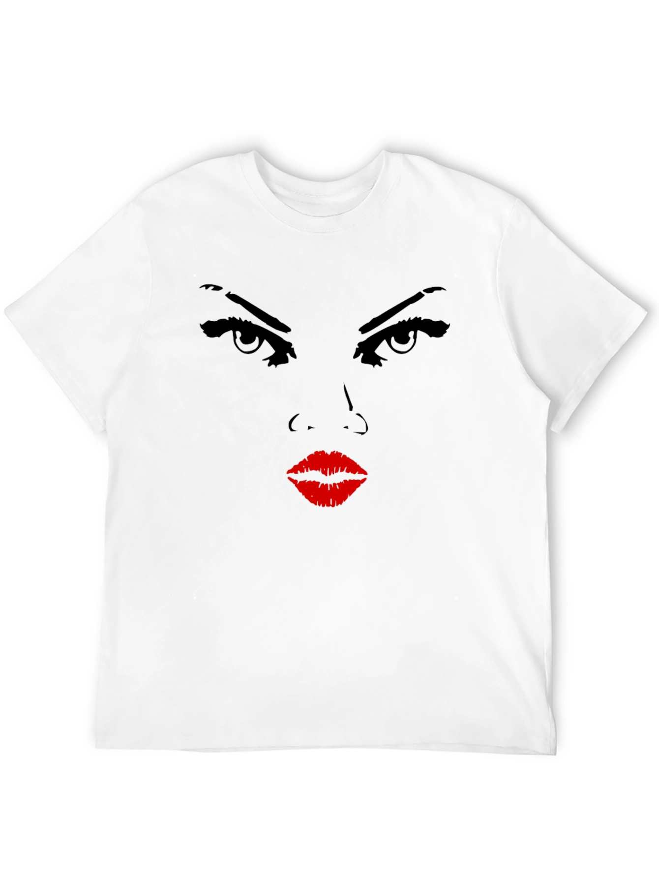 Intense Stare Graphic Black T-Shirt