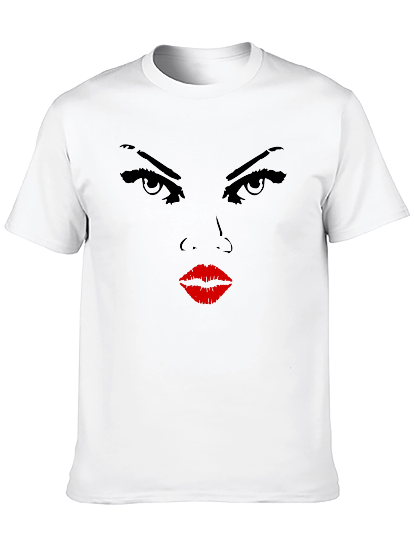 Intense Stare Graphic Black T-Shirt