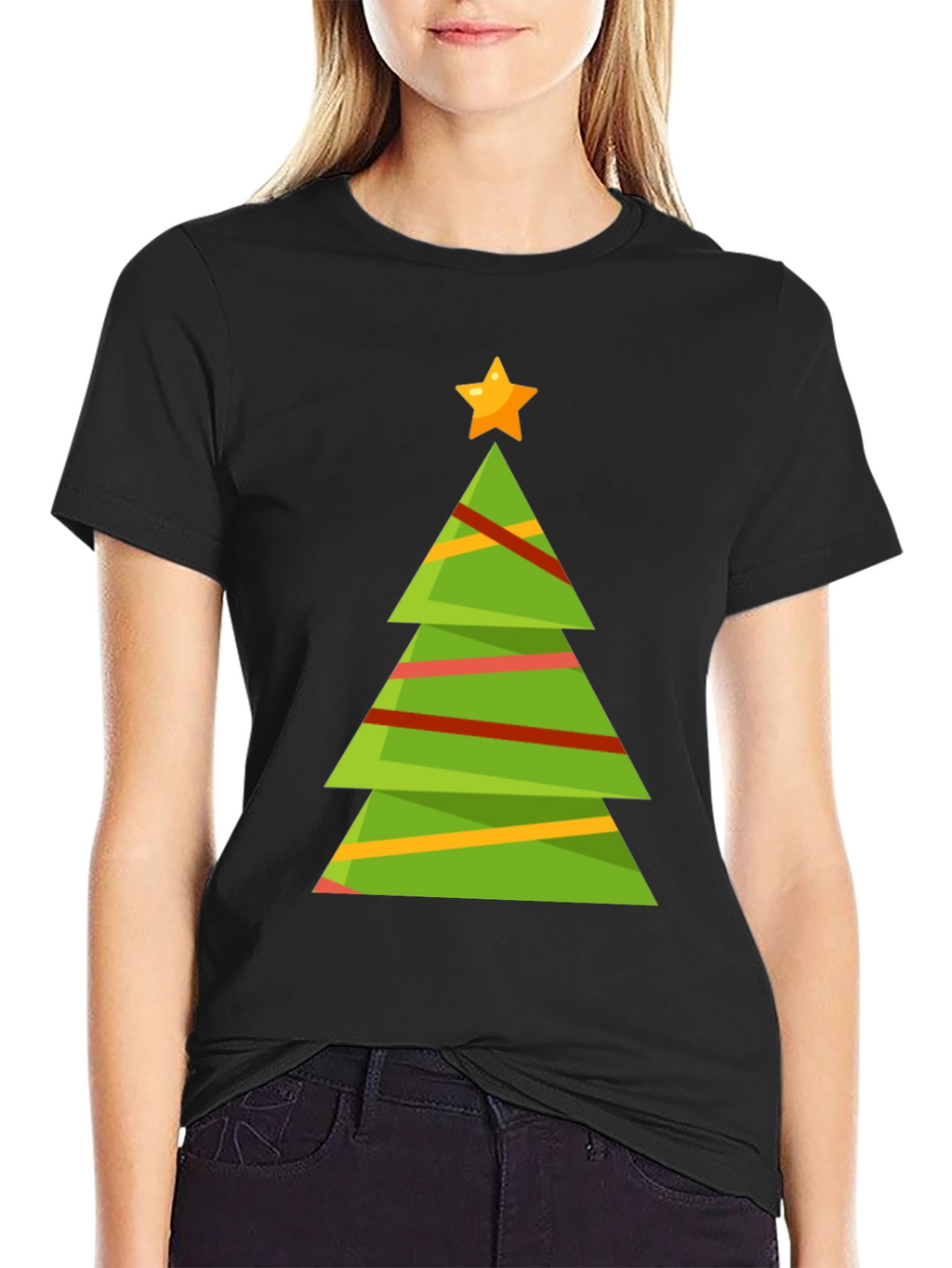 Festive Christmas Tree Graphic Tee
