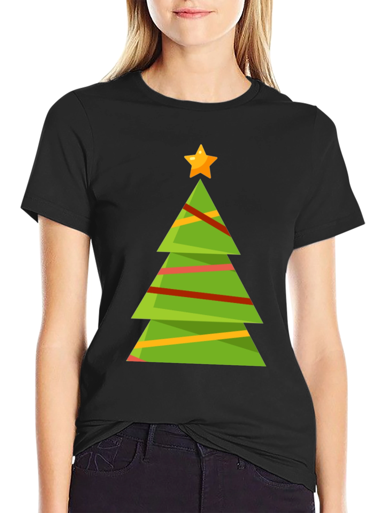 Festive Christmas Tree Graphic Tee
