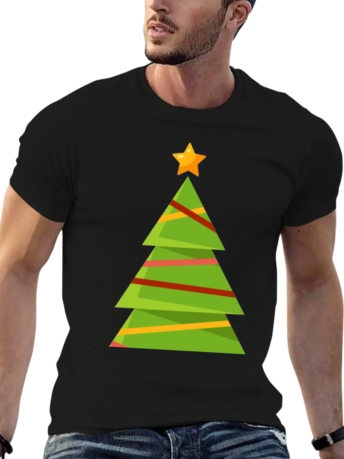 Festive Christmas Tree Graphic Tee