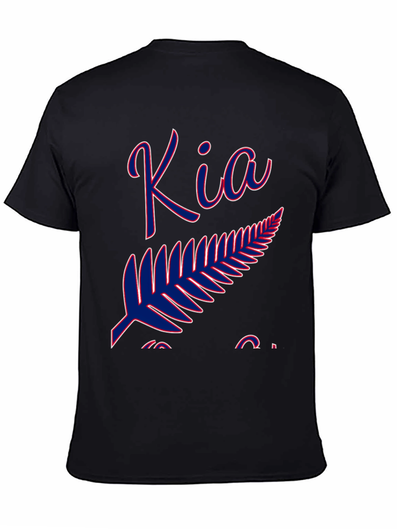 Kia Kaha Fern T-Shirt - Classic Black