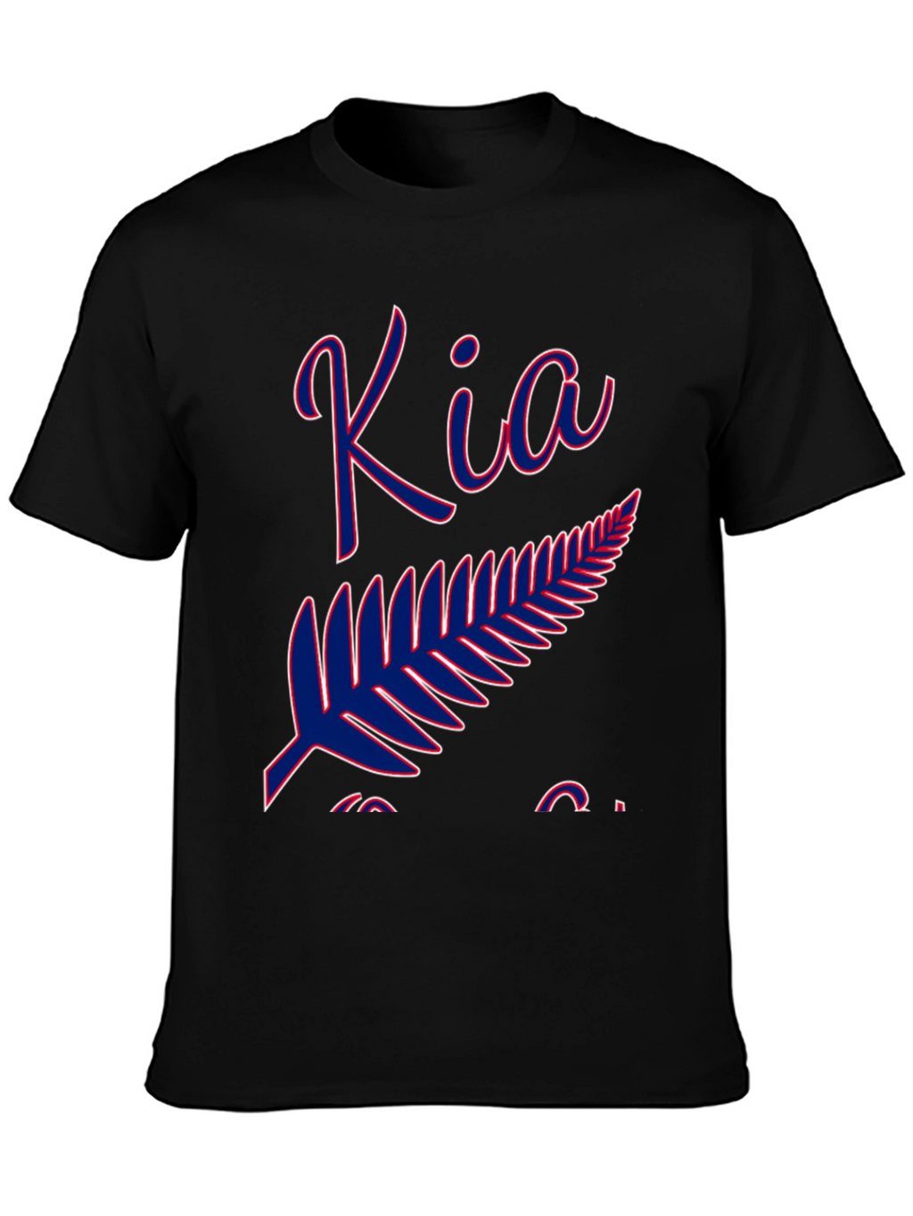 Kia Kaha Fern T-Shirt - Classic Black