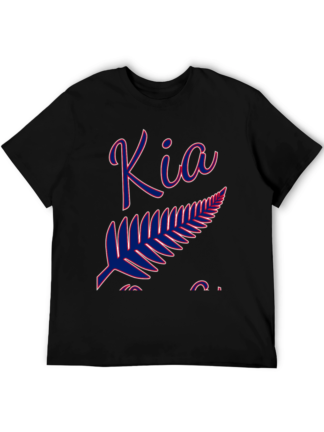 Kia Kaha Fern T-Shirt - Classic Black