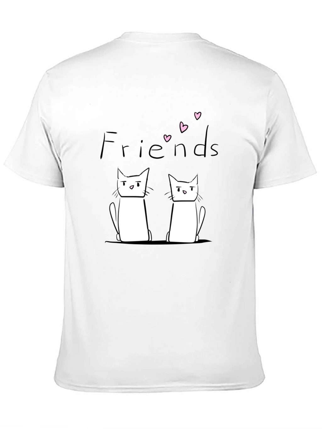 Friends Cat Graphic Black T-Shirt