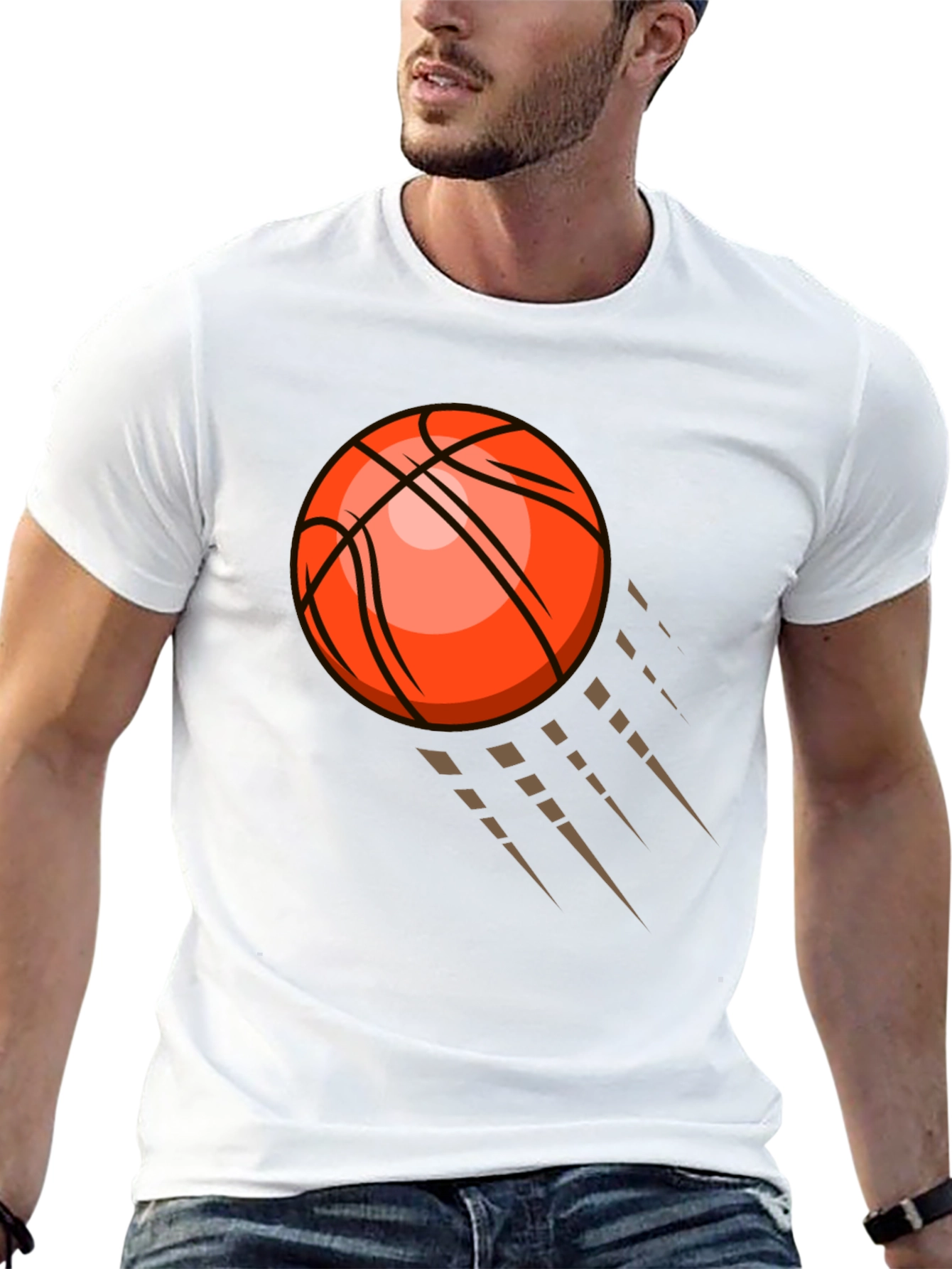 Black Basketball Graphic Tee