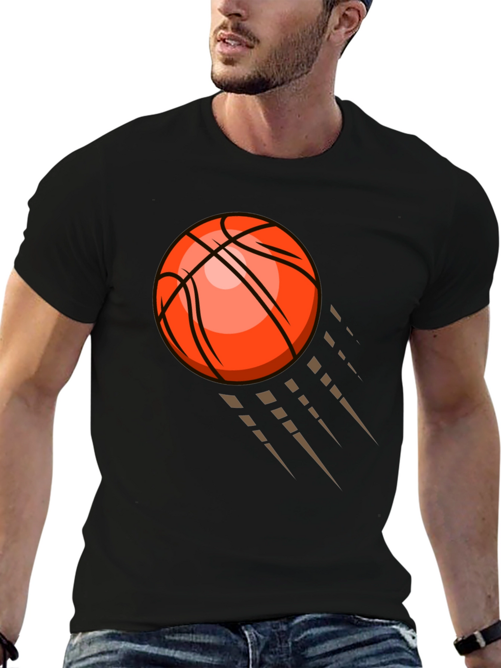 Black Basketball Graphic Tee
