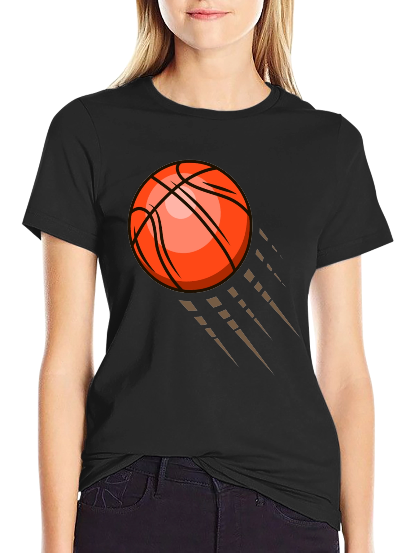 Black Basketball Graphic Tee