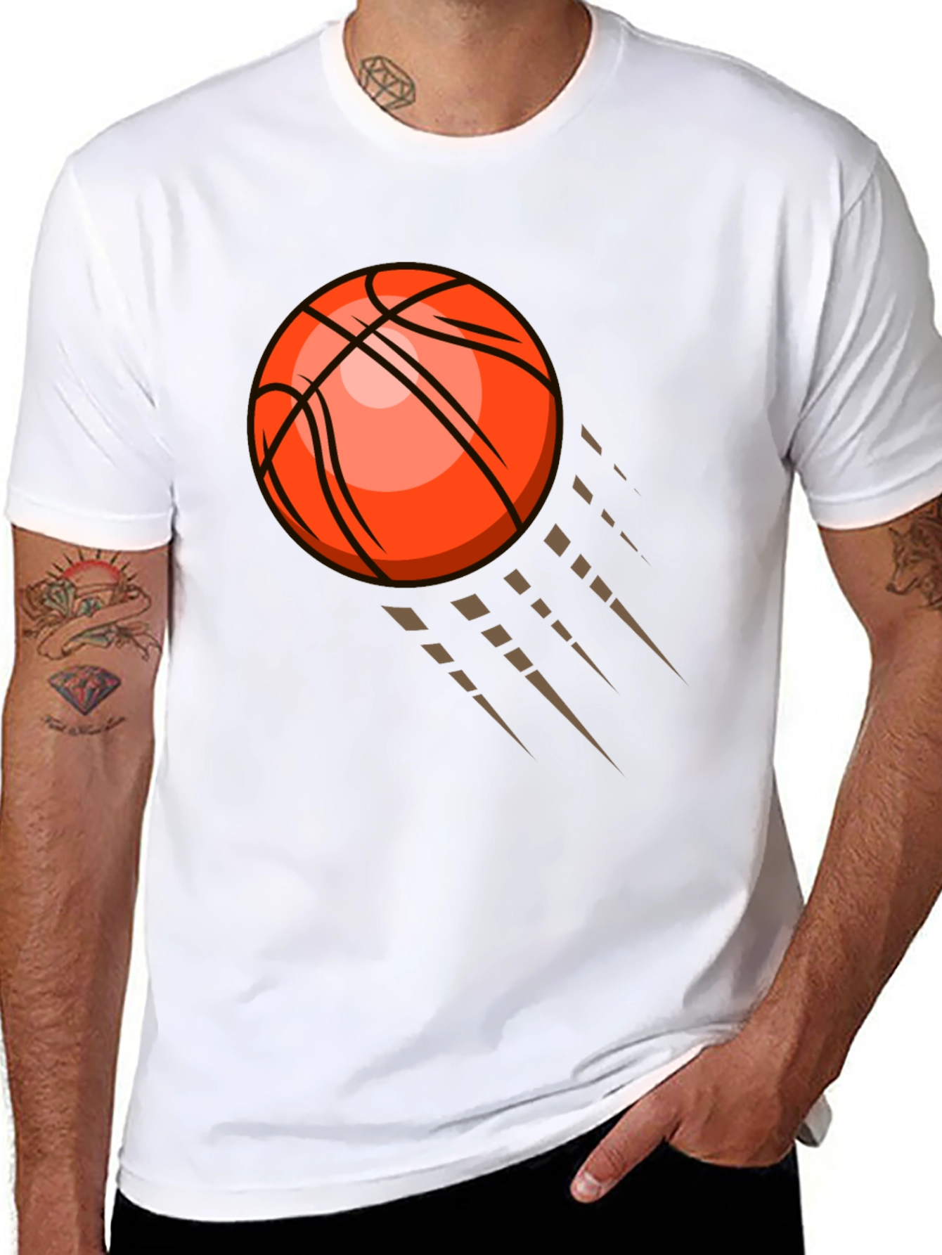 Black Basketball Graphic Tee