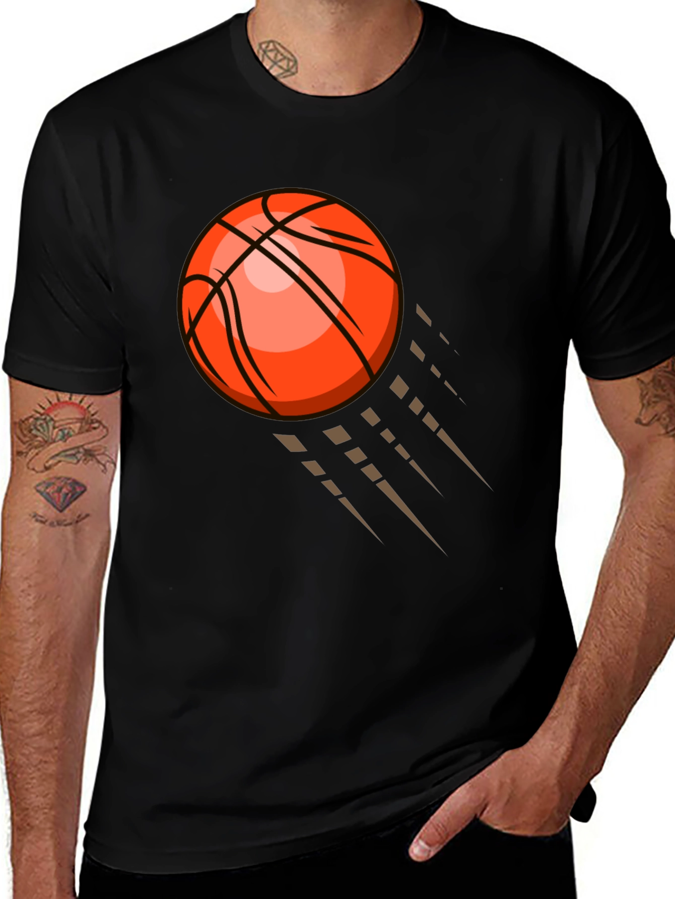 Black Basketball Graphic Tee