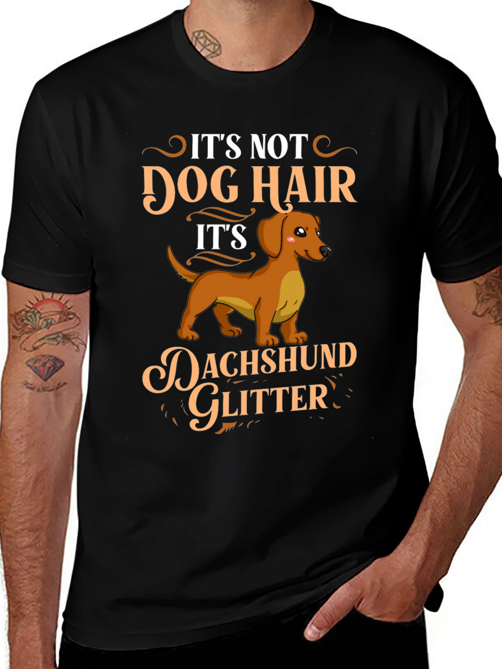 Dachshund Glitter T-Shirt - Dog Lover Gift