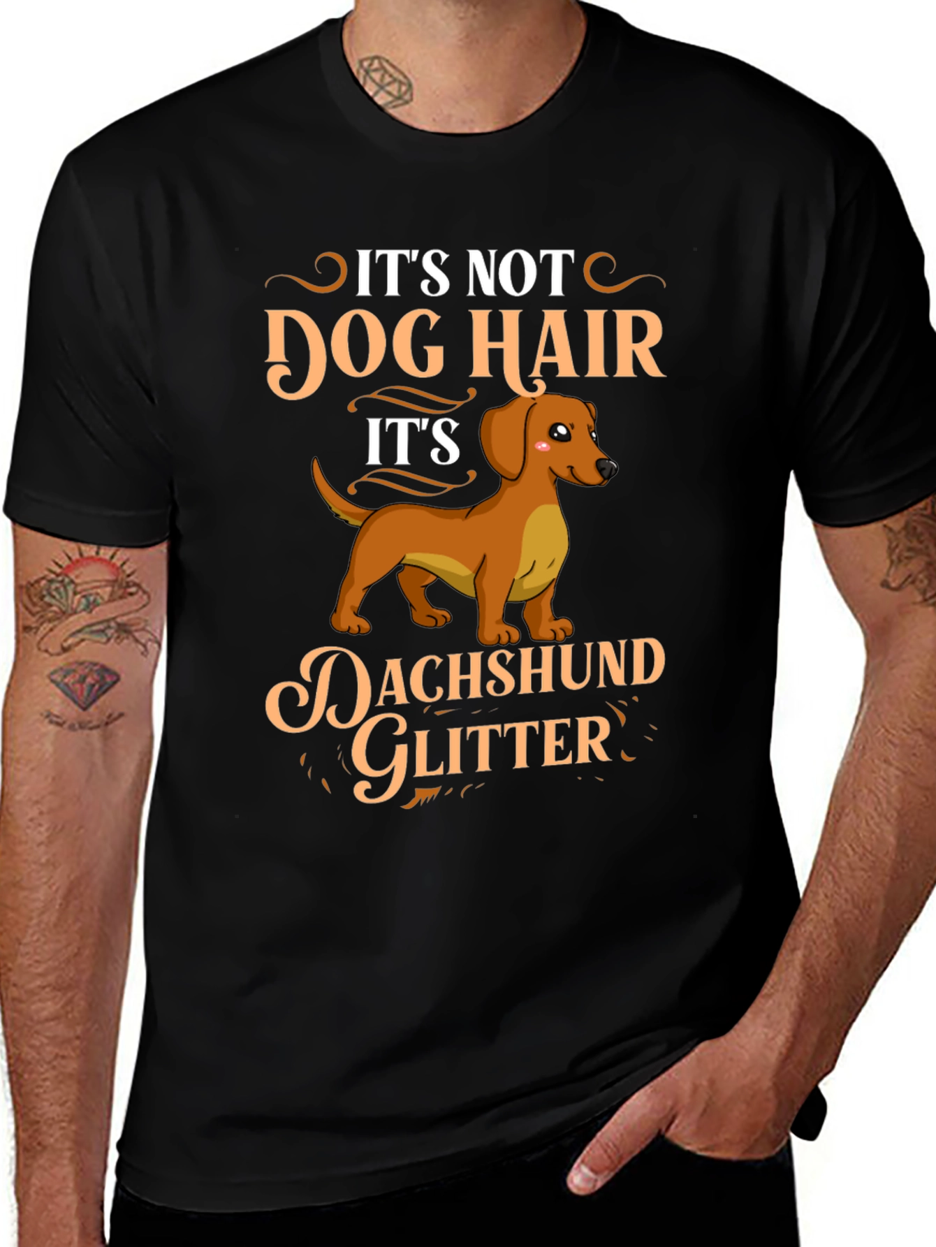 Dachshund Glitter T-Shirt - Dog Lover Gift