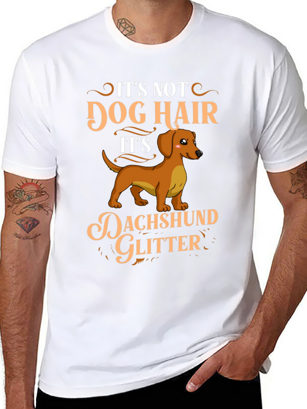 Dachshund Glitter T-Shirt - Dog Lover Gift