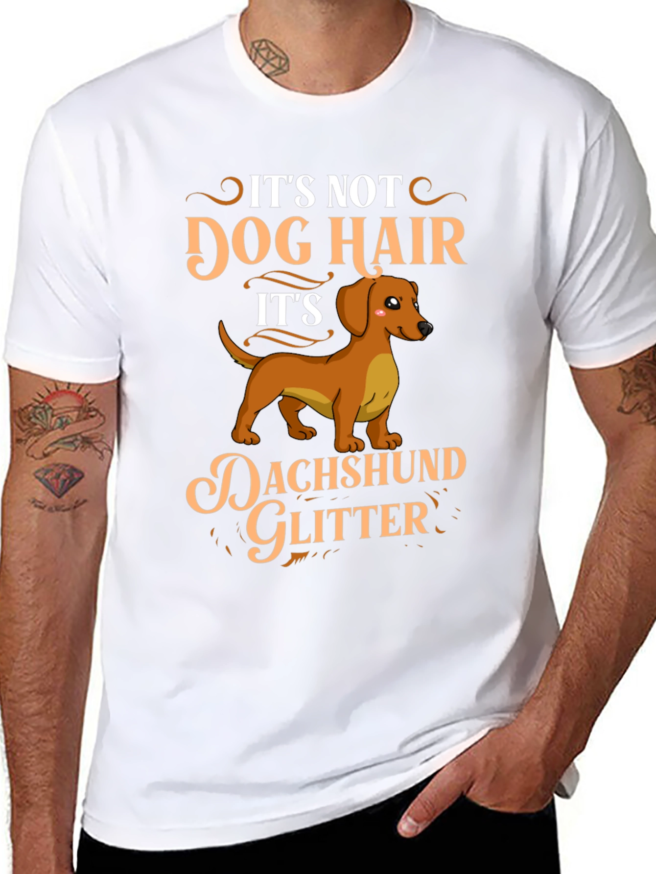 Dachshund Glitter T-Shirt - Dog Lover Gift