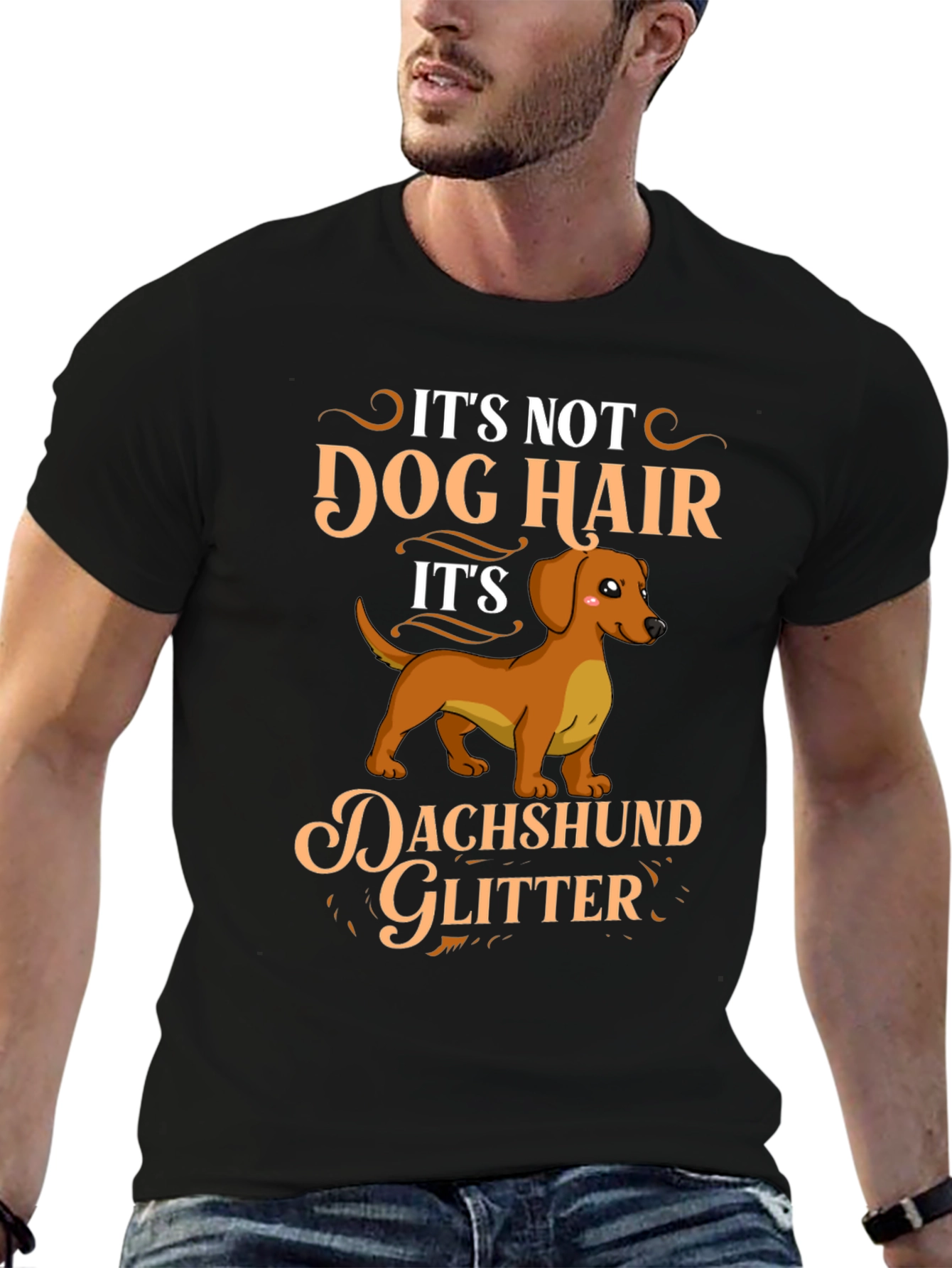 Dachshund Glitter T-Shirt - Dog Lover Gift
