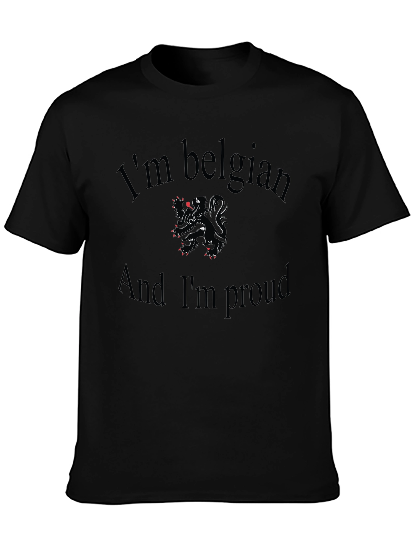 Belgian Pride Graphic Tee - Black