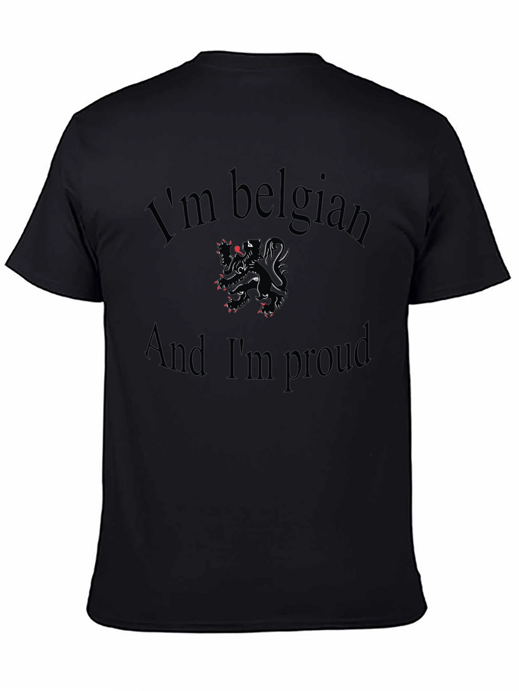 Belgian Pride Graphic Tee - Black