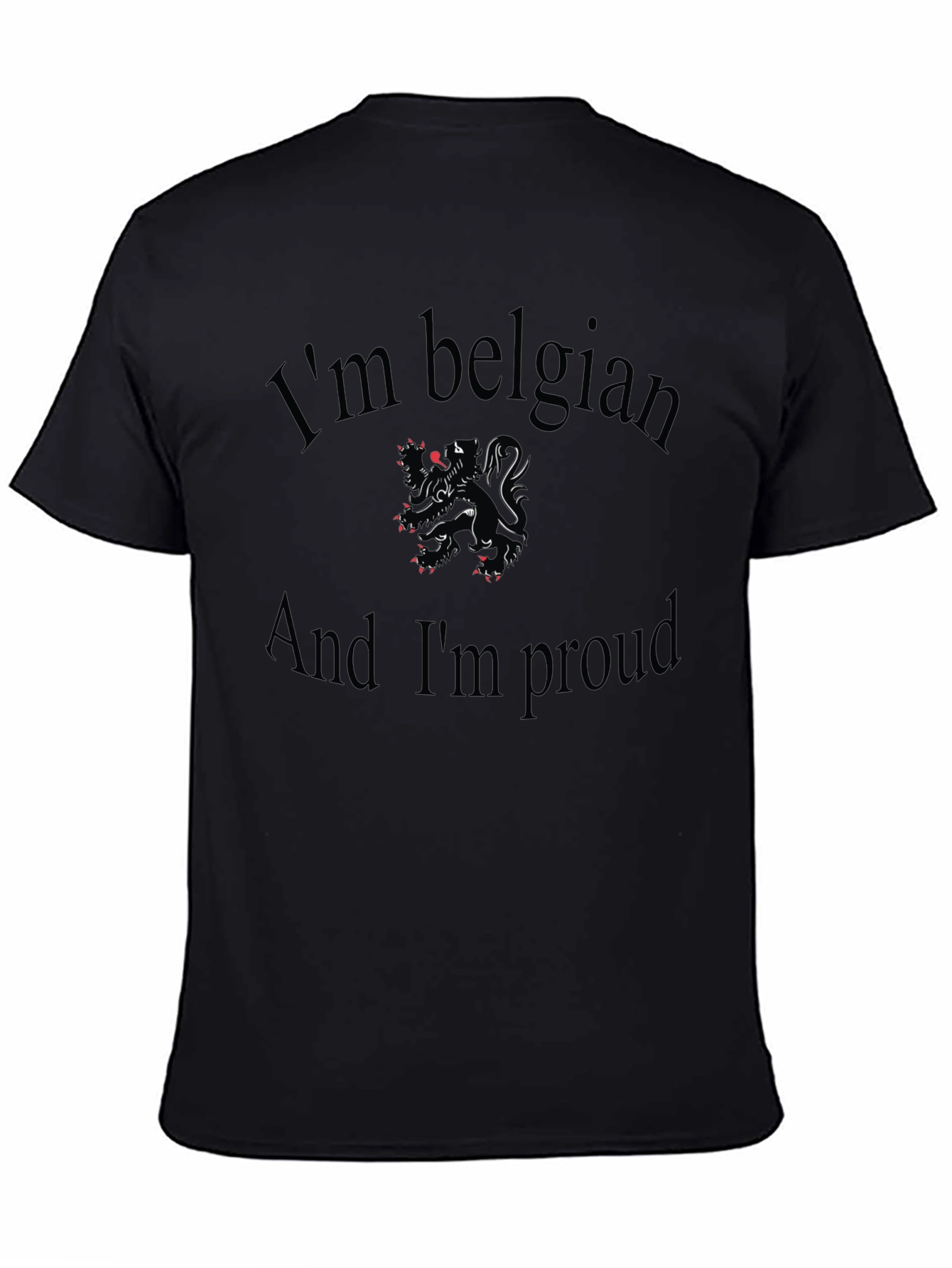 Belgian Pride Graphic Tee - Black