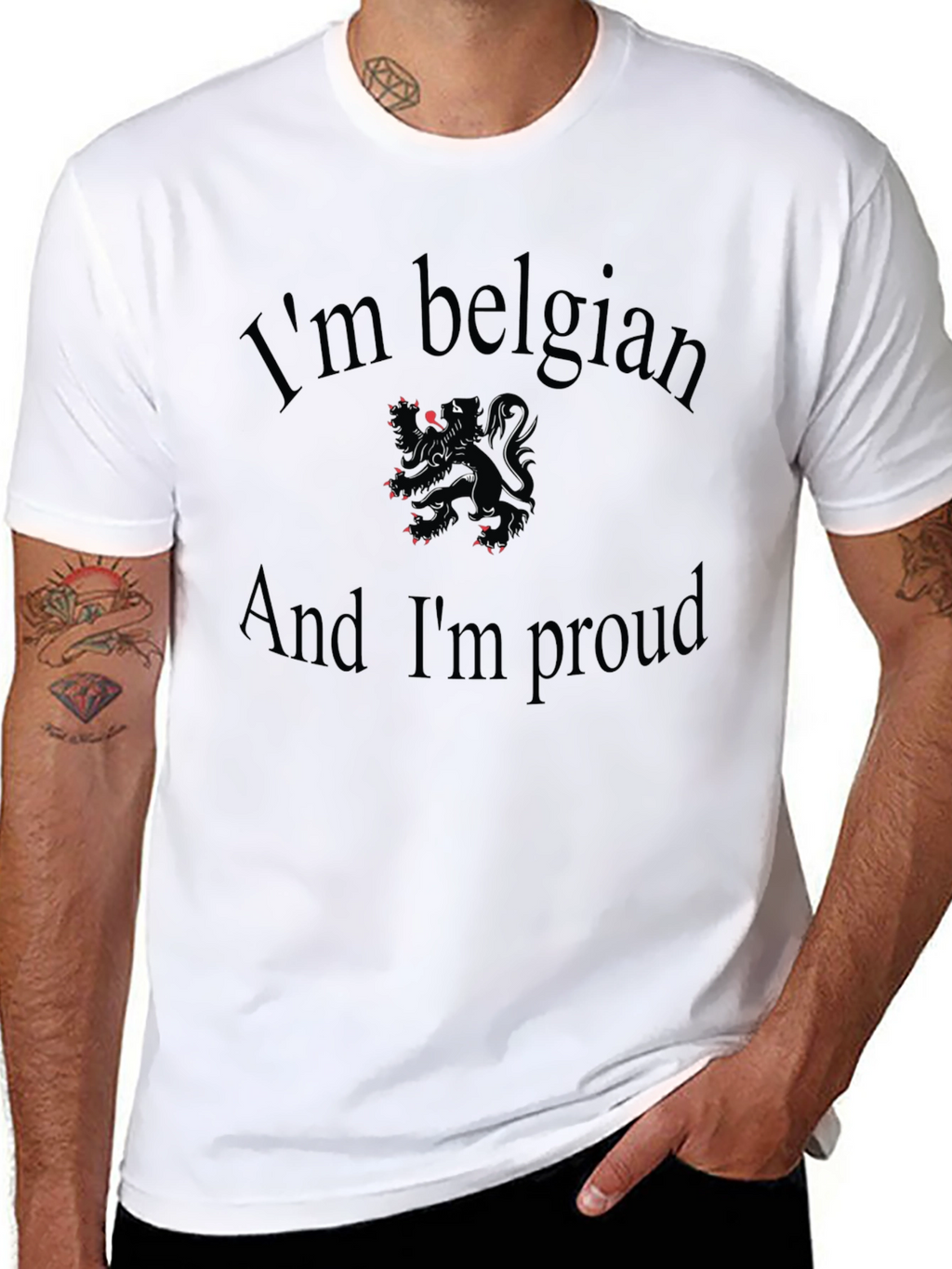 Belgian Pride Graphic Tee - Black