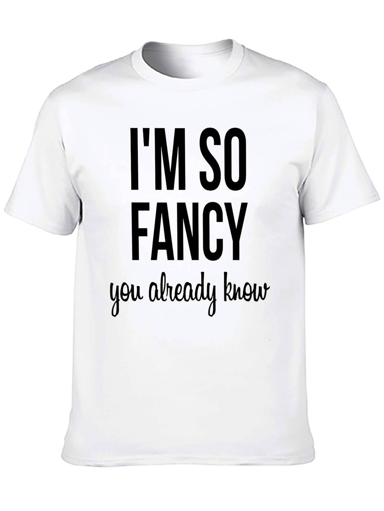 Im So Fancy Graphic T-Shirt - Black