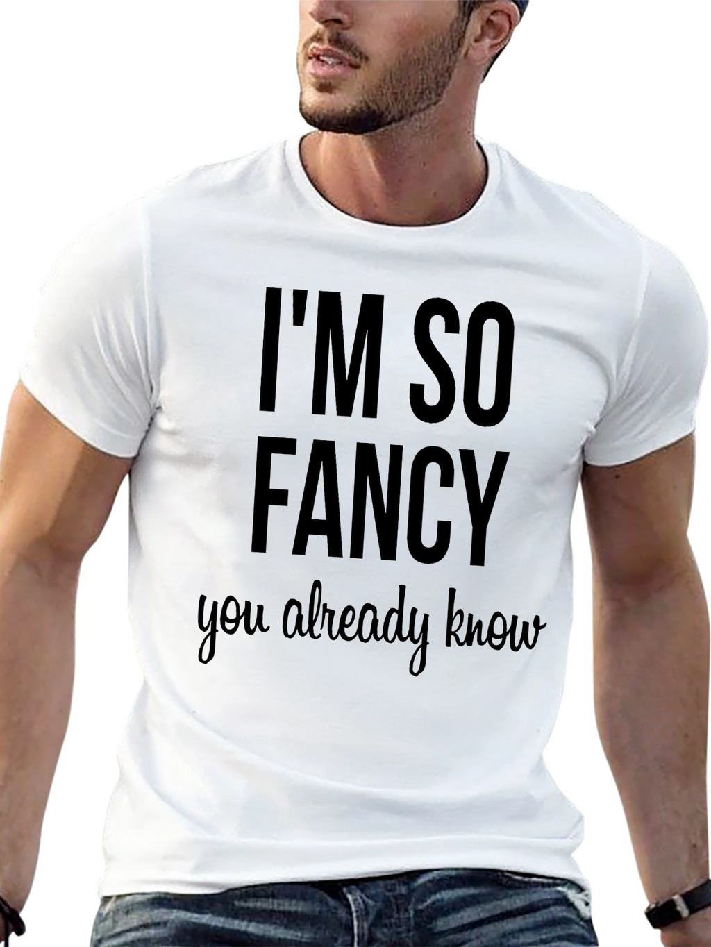 Im So Fancy Graphic T-Shirt - Black