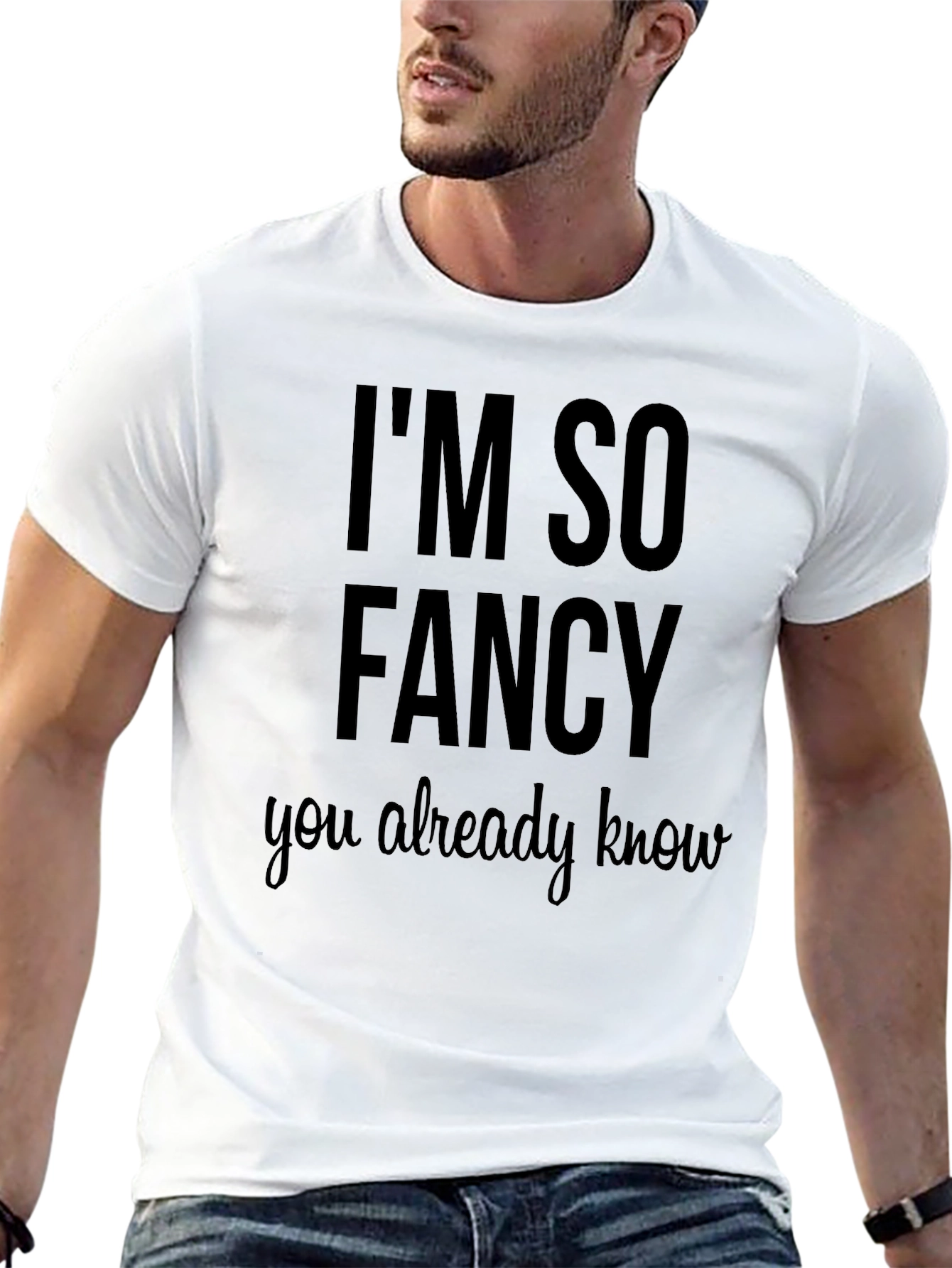 Im So Fancy Graphic T-Shirt - Black