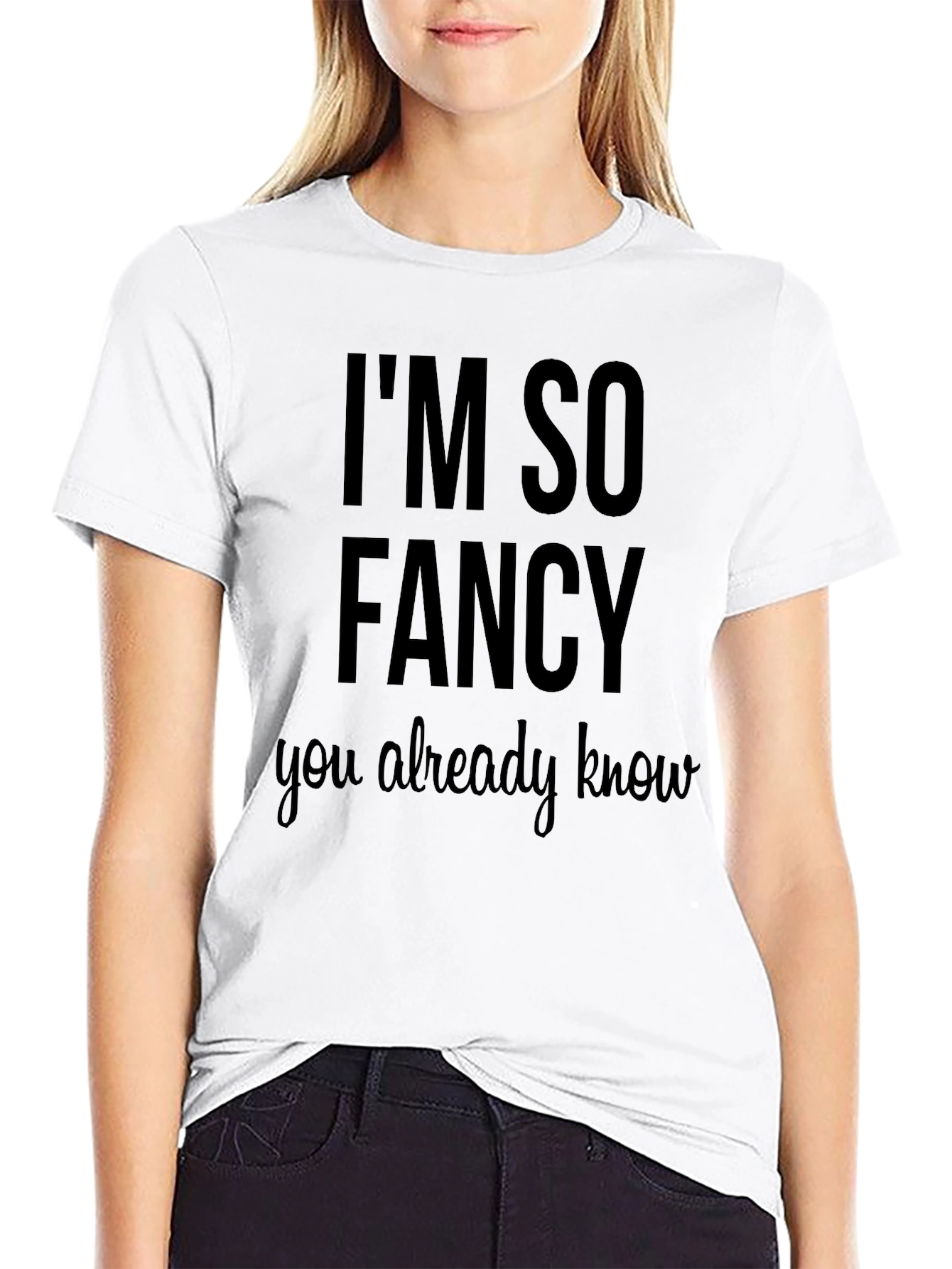 Im So Fancy Graphic T-Shirt - Black