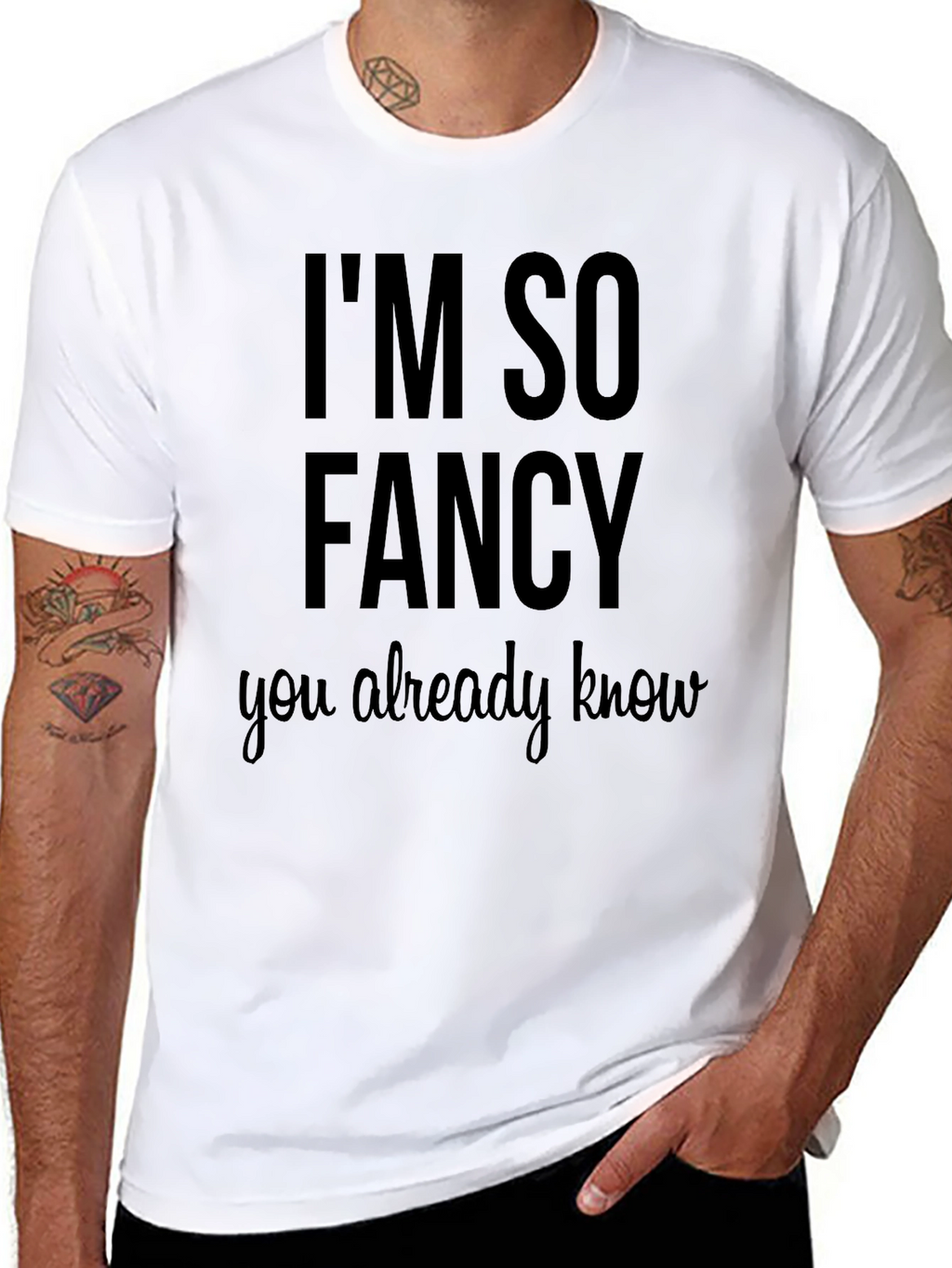 Im So Fancy Graphic T-Shirt - Black
