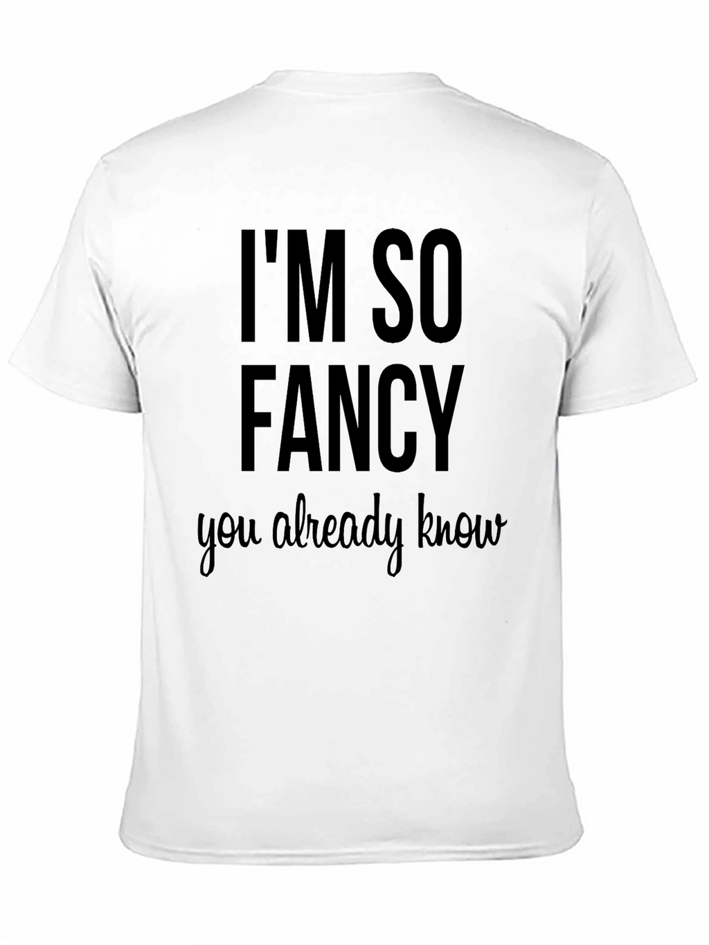 Im So Fancy Graphic T-Shirt - Black