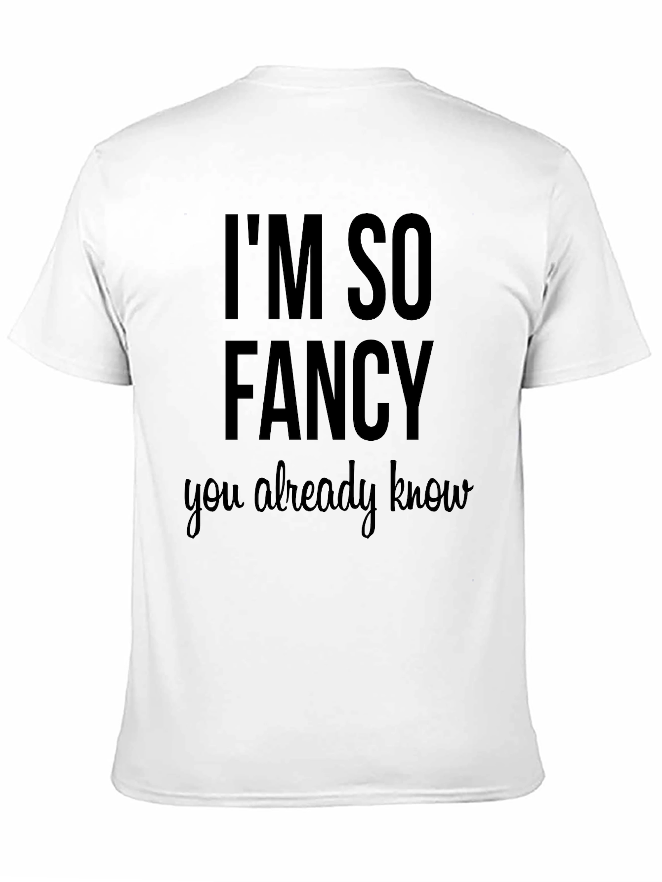 Im So Fancy Graphic T-Shirt - Black
