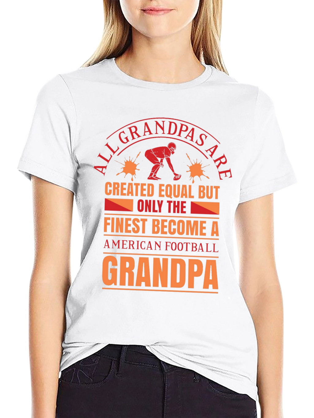 Football Grandpa T-Shirt: Finest Become A Grandpa