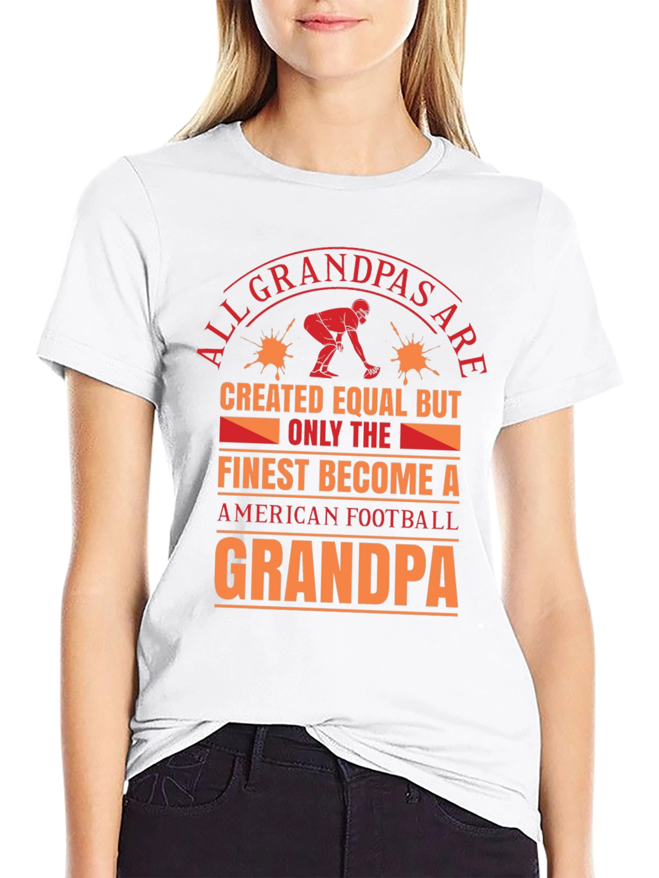 Football Grandpa T-Shirt: Finest Become A Grandpa