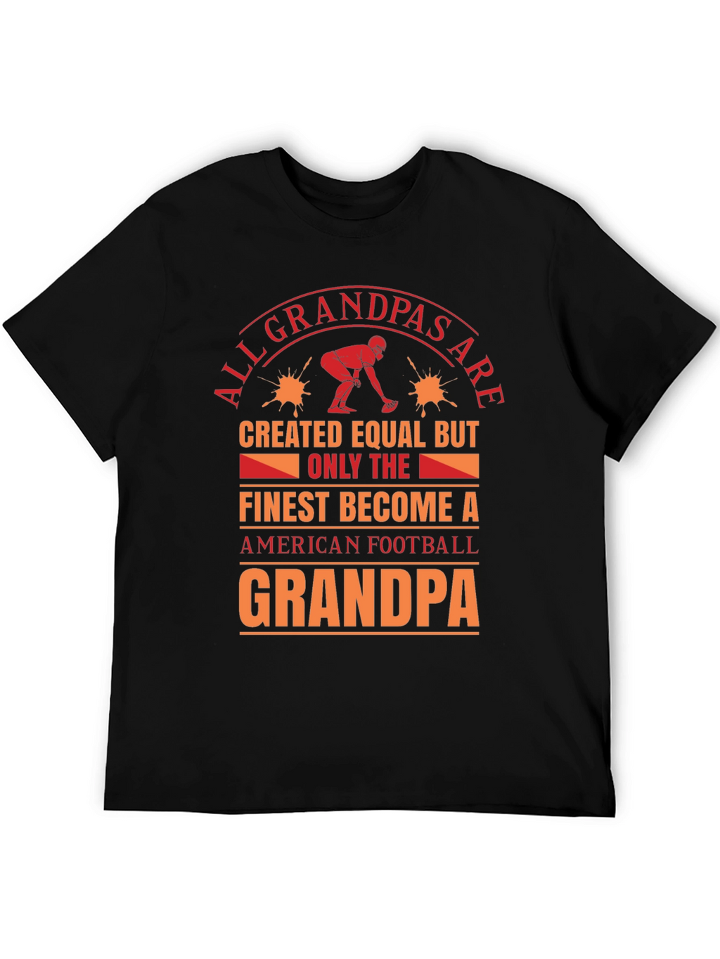 Football Grandpa T-Shirt: Finest Become A Grandpa