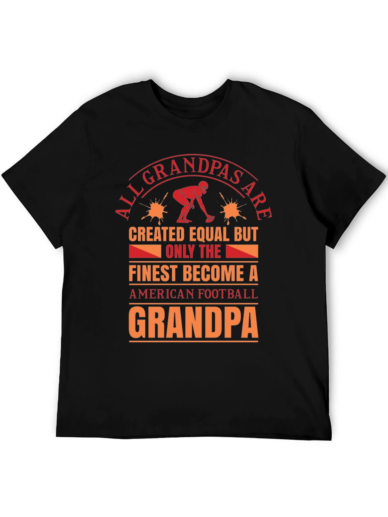 Football Grandpa T-Shirt: Finest Become A Grandpa