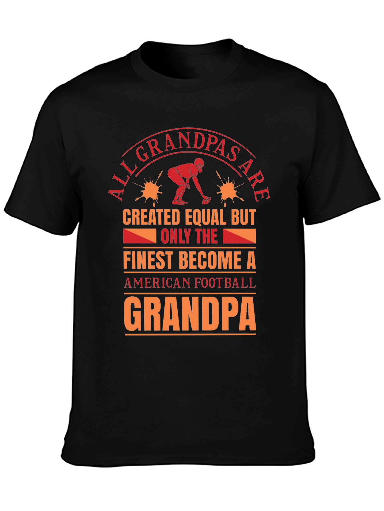 Football Grandpa T-Shirt: Finest Become A Grandpa