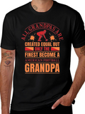 Football Grandpa T-Shirt: Finest Become A Grandpa