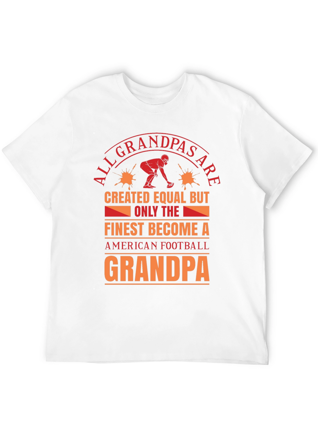 Football Grandpa T-Shirt: Finest Become A Grandpa