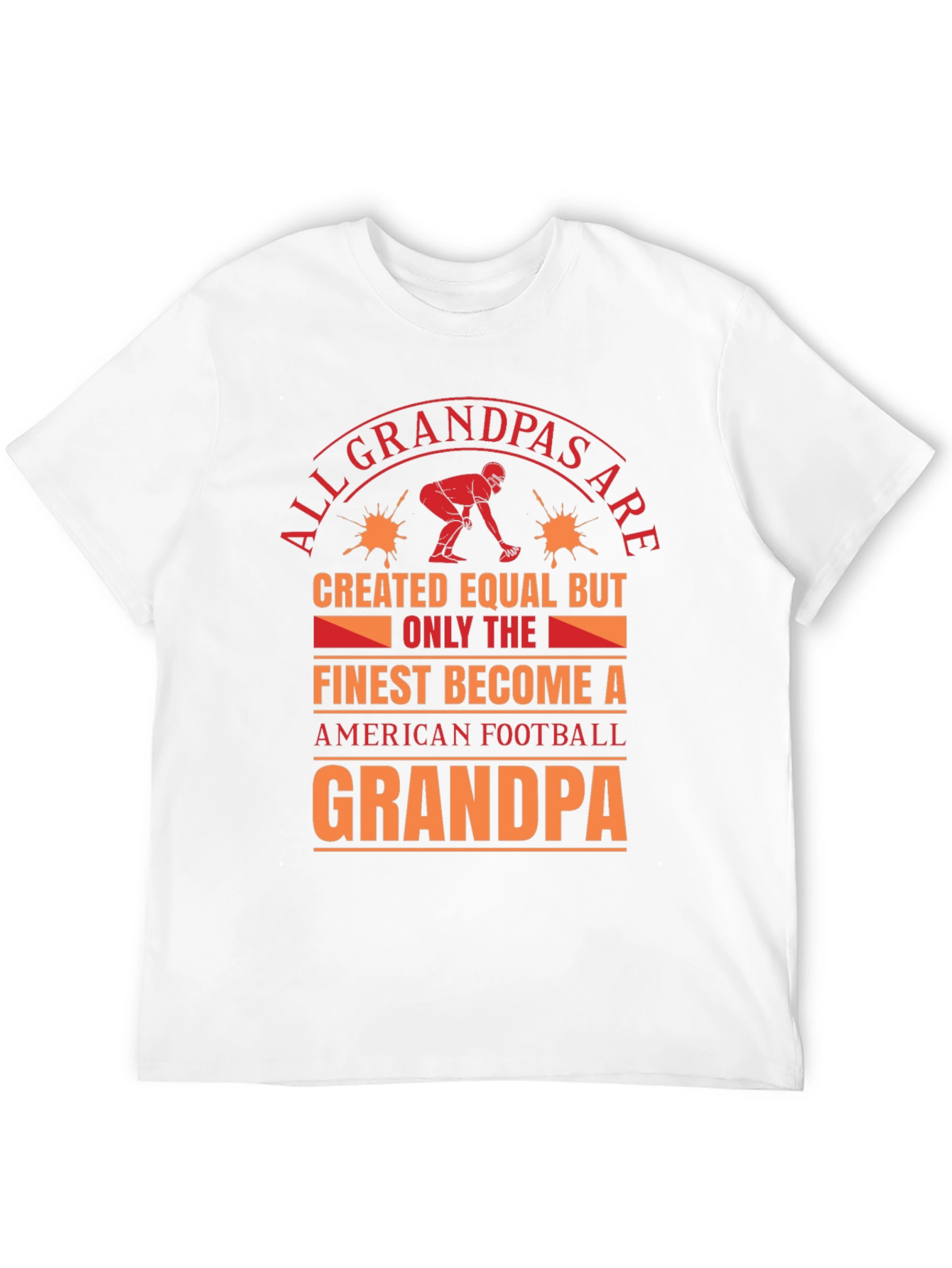 Football Grandpa T-Shirt: Finest Become A Grandpa