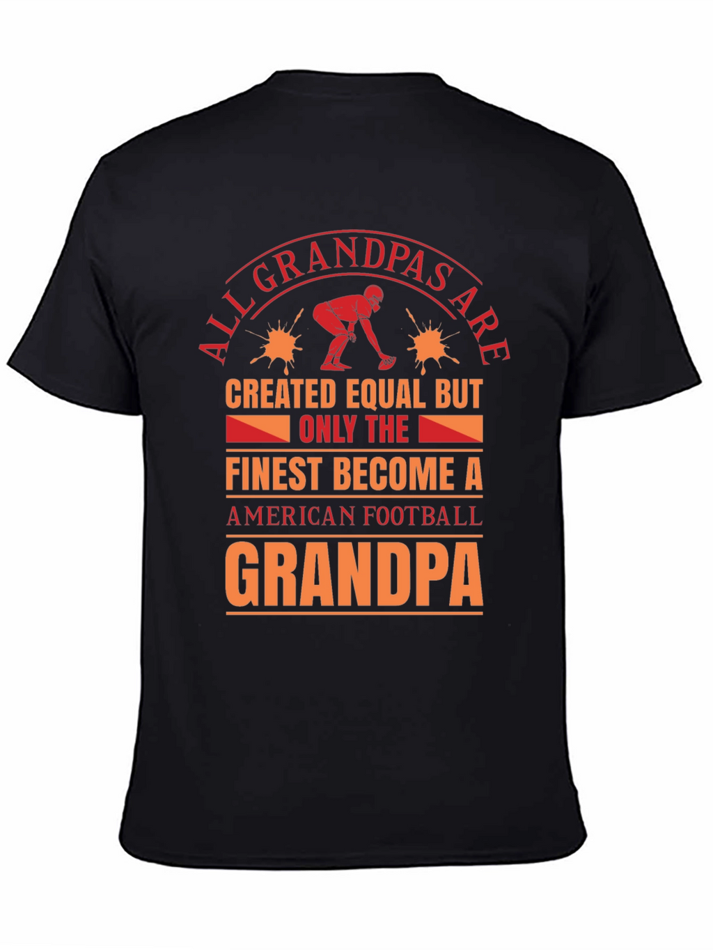 Football Grandpa T-Shirt: Finest Become A Grandpa