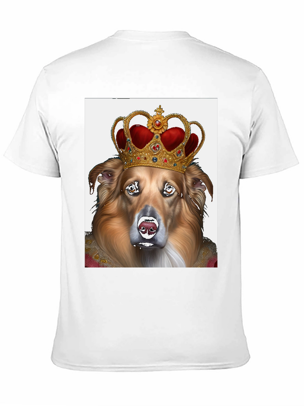 King Dog Graphic Tee - Black Cotton
