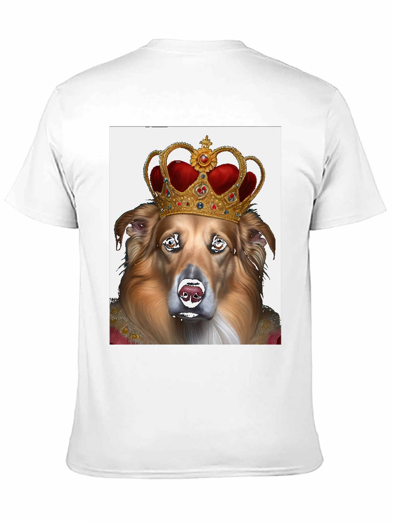 King Dog Graphic Tee - Black Cotton