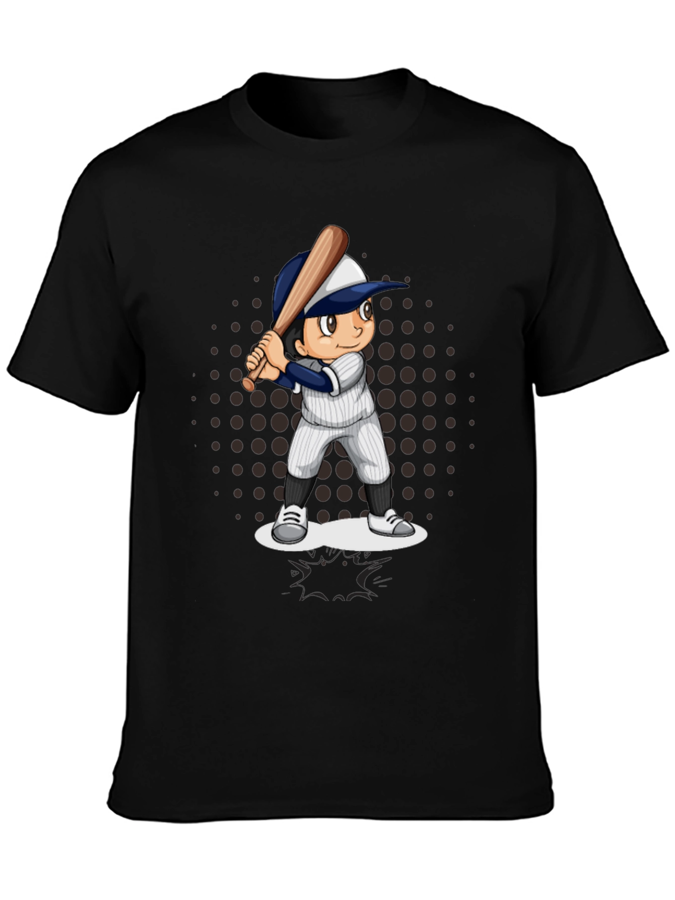 Baseball Cartoon Graphic T-Shirt