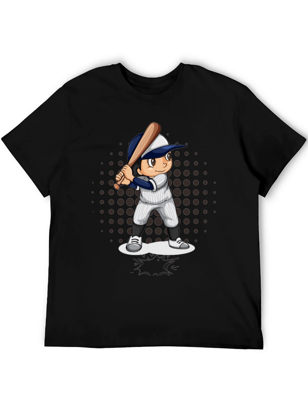 Baseball Cartoon Graphic T-Shirt