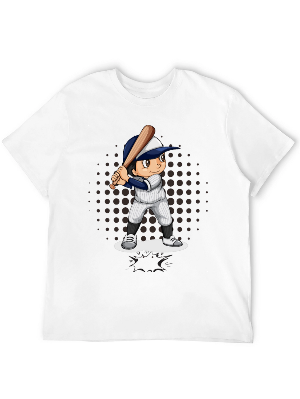 Baseball Cartoon Graphic T-Shirt