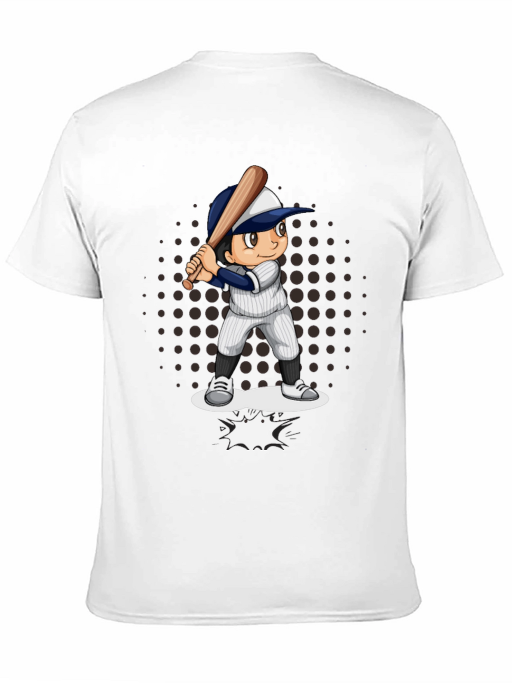 Baseball Cartoon Graphic T-Shirt